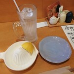 ダイニング居酒屋 神戸 鶏バル - 生しぼりレモンサワー