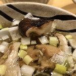 饗 くろ喜 - つけ汁の中にたっぷり松茸