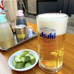 珍々軒 - 生ビール（500円）