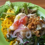 ブロンコ ビリー  - 期間限定いちじくのサラダ、水菜、カボチャ、海藻