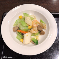 中国料理 豪華 - 11/9 海老ｲｶと季節野菜の柚子炒め