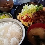 江森食堂 - ランチハンバーグ定食