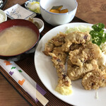 丸八食堂 - いかげそ天定食