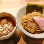 自家製麺 つきよみ - 料理写真:「魚介とんこつつけ麺(大)」900円