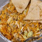 The Halal Guys - ぐちゃぐちゃぐちゃぐちゃ、混ぜた後。