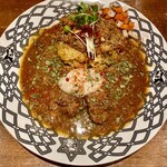 レベルカレー - サラサラと、ドロっとしてしてる部分が複雑なグラデーション(o^^o)