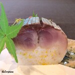 御料理 寺沢 - 金華鯖の鯖の棒寿司