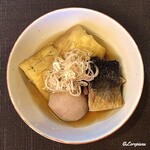 御料理 寺沢 - 焼茄子､鰊､二子芋の炊合せ