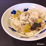 御料理 寺沢 - 焼鮎と銀杏の炊込みごはん