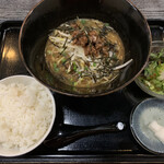 中国四川麺飯店 一燈 - 麺定食(鷄煮干し白湯麺)❗️