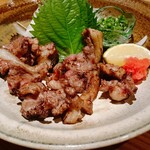 馬ヒモの炙り・ヒモのにんにくしょうゆ炒め