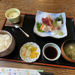 Yuujin An - 刺身定食900円