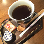 Nasunohana - 食後のコーヒー、しるこサンド付き