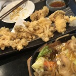 居酒屋いっき 有明別邸 - キノコ天盛り