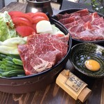 Washoku Enishi Sobakiri - 近江牛トマトすき焼き鍋
