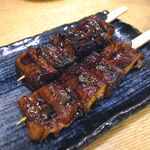 須賀乃湯 - ウナギ串（１本 ３８０円）