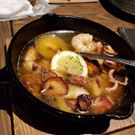 海鮮 イタリアンバル ルチアーノ - 焦がしニンニクが良いアクセントですよ！