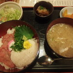 さかなや道場 - ねぎとろ山かけ丼