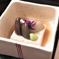 味吉兆 ぶんぶ庵 - 先付　銀杏餅　大国しめじ