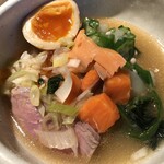 鴨出汁中華蕎麦 麺屋yoshiki - 鮭の塩そば