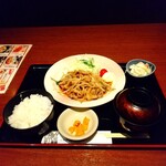 北の味紀行と地酒 北海道 - 生姜焼き定食