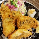 酒肴 新屋敷 - アジフライ＆カキフライあいもり