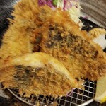 酒肴 新屋敷 - アジフライ＆カキフライあいもり