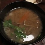 酒肴 新屋敷 - 味噌汁も美味い！
