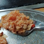 松屋食堂 - 玉ねぎ、鶏肉が入っています