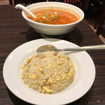 Saikouen - 担々麺と半炒飯（税込み８８０円）