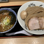 松戸富田麺業 - 濃厚つけ麺大味玉トッピング　1,100円税込
