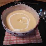 フレンチ松庵 - 冷製コーンスープ
                                