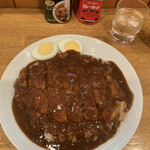 カレーハウス キラリ - カツカレー ゆで卵