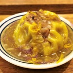 自然派中華 クイジン - こだわり麺セット 濃厚！黒胡麻豆乳担々麺 　点心 神戸ポークの焼売 菊花と柚子の餡かけ