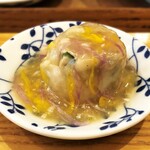 自然派中華 クイジン - こだわりランチ 点心　イカと春菊の焼売 菊花と柚子の餡かけ
