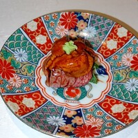 隠れ家鉄板おぶ - 牛肉のウニ巻き