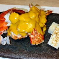 隠れ家鉄板おぶ - オマール海老のアメリケーヌソース