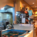 店内には生け簀があります。美味しそうな魚が泳いでいます。