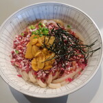 シロクマ食堂 - 牛とろ雲丹うどん 2020.11月