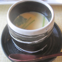 天然うなぎ しま村 - お重箱の茶碗蒸し