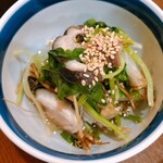 串焼き 巴 - 根みつ葉おひたし