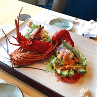 中納言 千日前味楽館 - 伊勢海老のサラダ