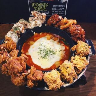 大人気 Ufoチキン チーズトッポギセット 4 158円 税込 韓国居酒屋ぶりやチカチキン 難波 南海 韓国料理 食べログ