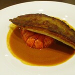 kitchen俊貴 - あいなめのソテーとオマール海老 アメリケーヌソース。　　　　　2020.11.12