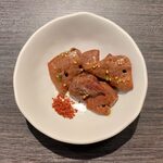 Umeda Shokudou - ちょいとセット ¥1,500 の名物キモ焼き（少）