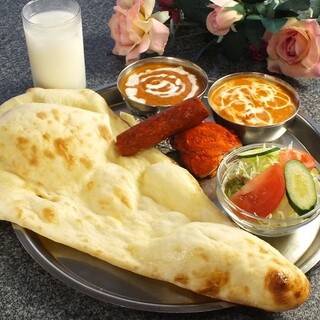 A rich variety of curry and naan can only be found at a specialty store.