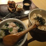 焼はまぐり 青山八番too - はまぐり茶漬けとはまぐり炊き込みご飯