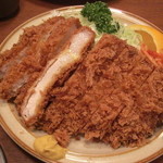 かつ平 - ロースカツ、肉の厚さ