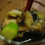 くらの坊 - 酢のもの　さざえの葛煮