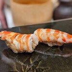 鮨みやもと - 車海老　湯がきたてです